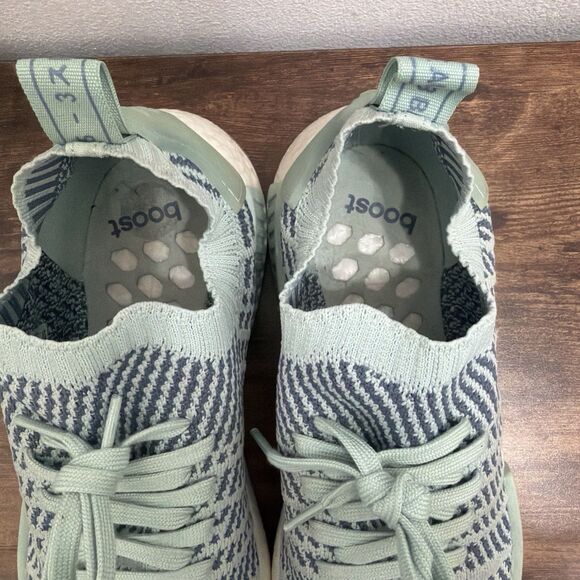 Adidas NMD_R1 STLT PRIMEKNIT 'ASH GREEN' Women Size 9 Running Shoes LIKE NEW - Picture 6 of 10